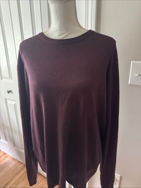 Men's Crewneck Sweater in Dark Ceanberry